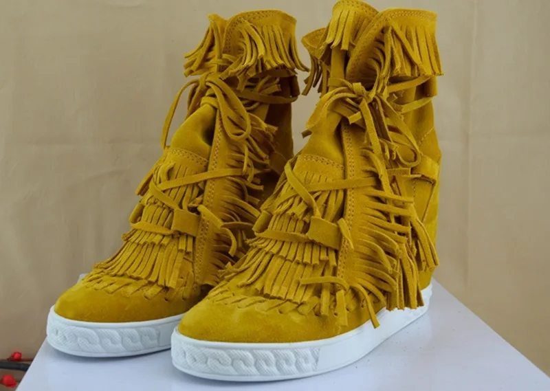 Chaussures Rond Bordées 2018 As Femmes Lacent Coins Bottines Picture Gland as Bout Pour Cuir Croissante Automne Picture En Suédé Hauteur X1gqXr