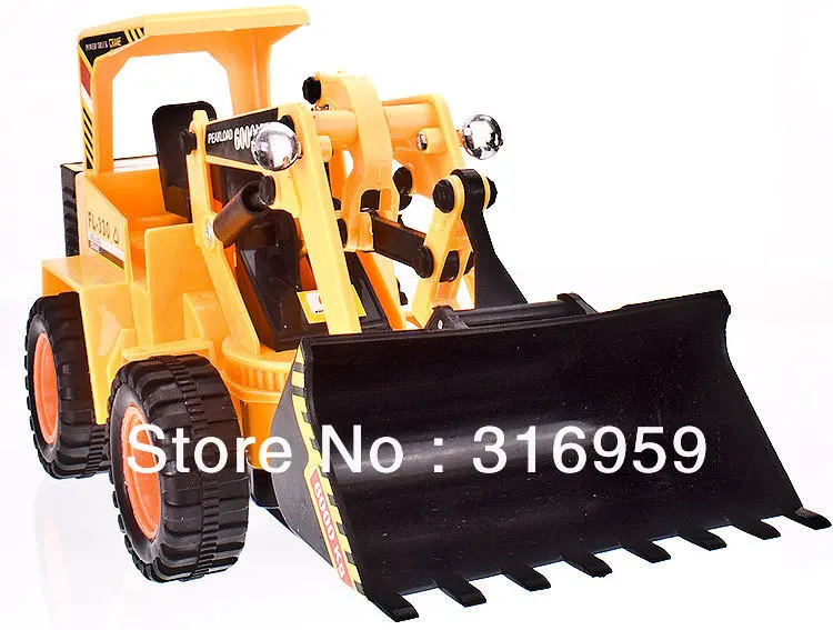 

RC Truck 6 Ch Bulldozer Remote Control 4 Wheel Shovel Loader construction High-powered vehicle kids electric toys