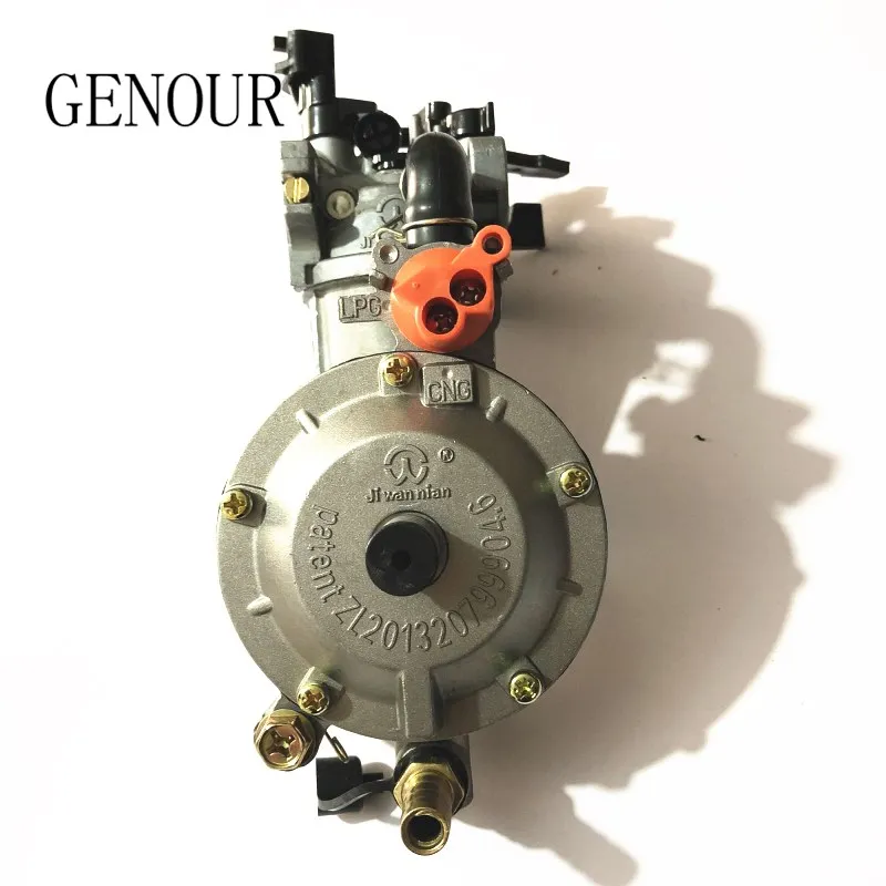 Kit de Conversão para Gx160 Novo Design Jiwannian Cng Carburador Três Vias Gx200 Motor Gasolina Liquefeld Combustível Duplo Lpg & 6 High Quality cng carburetor