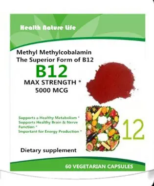 Метилкобаламин(метил В12), поддерживает клетки головного мозга, 5000 мкг, 60 шт-повышает естественную энергию и метаболизм