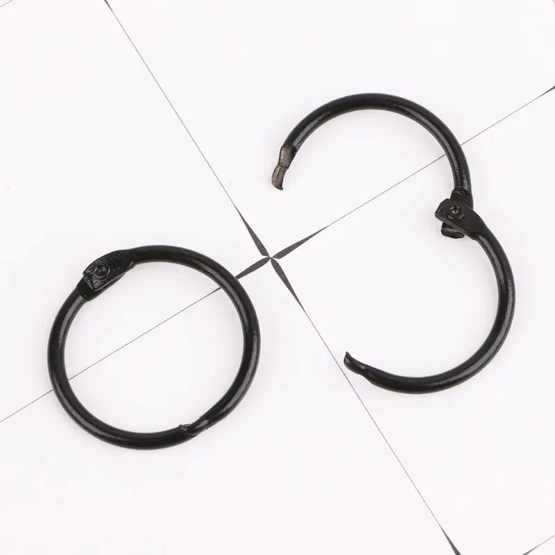 Metal ring binder Metal binder ring Book binding supplies 10pcs Metal Loose Leaf Binder Ring Book Hoops DIY Albums School Office Supplies Craft Binding Book Hoops