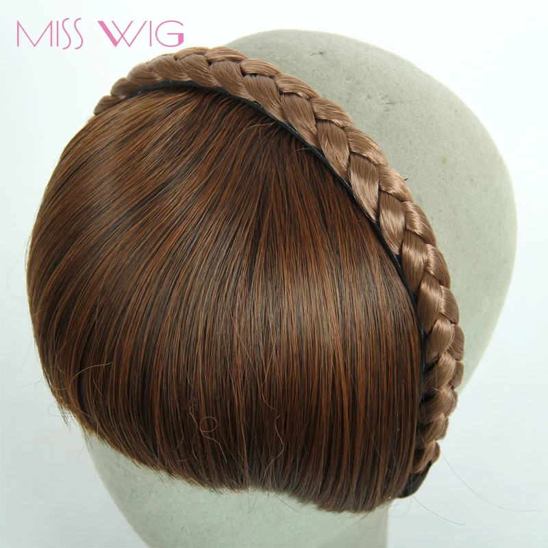 Miss wig 3 Цвета в наличии поддельная накладная челка для девочек спереди аккуратная