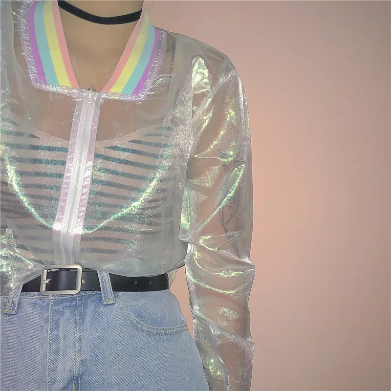 Sunproof-Harajuku-Summer-Women-Jacket-Laser-Rainbow-Symphony-Hologram-Women-BasicCoat-Clear-Iridescent-Transparent-Bomber-Jacket (4)