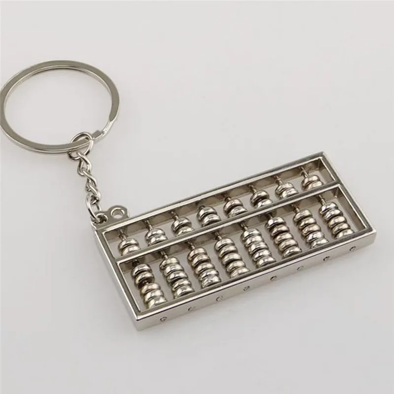 

Trendy Small Cute Abacus Pendant For Key Chain Fashion Chinese Square Counter Key RingFor Car Big Accessories Jewelry Gift
