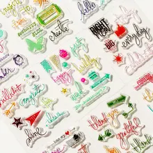 Creative students stationery silicone transparent Clear Stamps for scrapbook DIY Photo album Rubber Stamps Creative students stationery silicone transparent Clear Stamps for scrapbook DIY Photo album Rubber Stamps