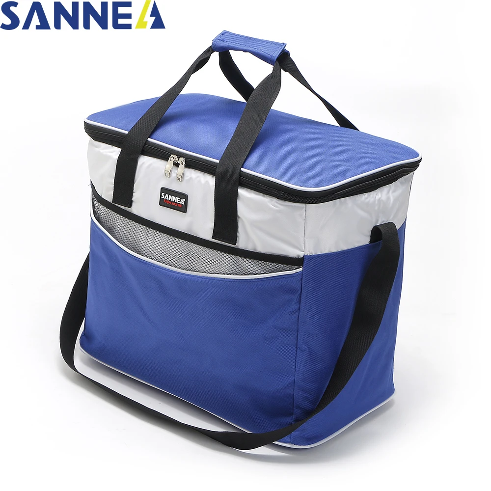

SANNE 33L Durable Thermo Large Meal Package Lunch Bag Men Women Multifunction Cold Storage Take-away Shoulder Cooler Bag CL1302