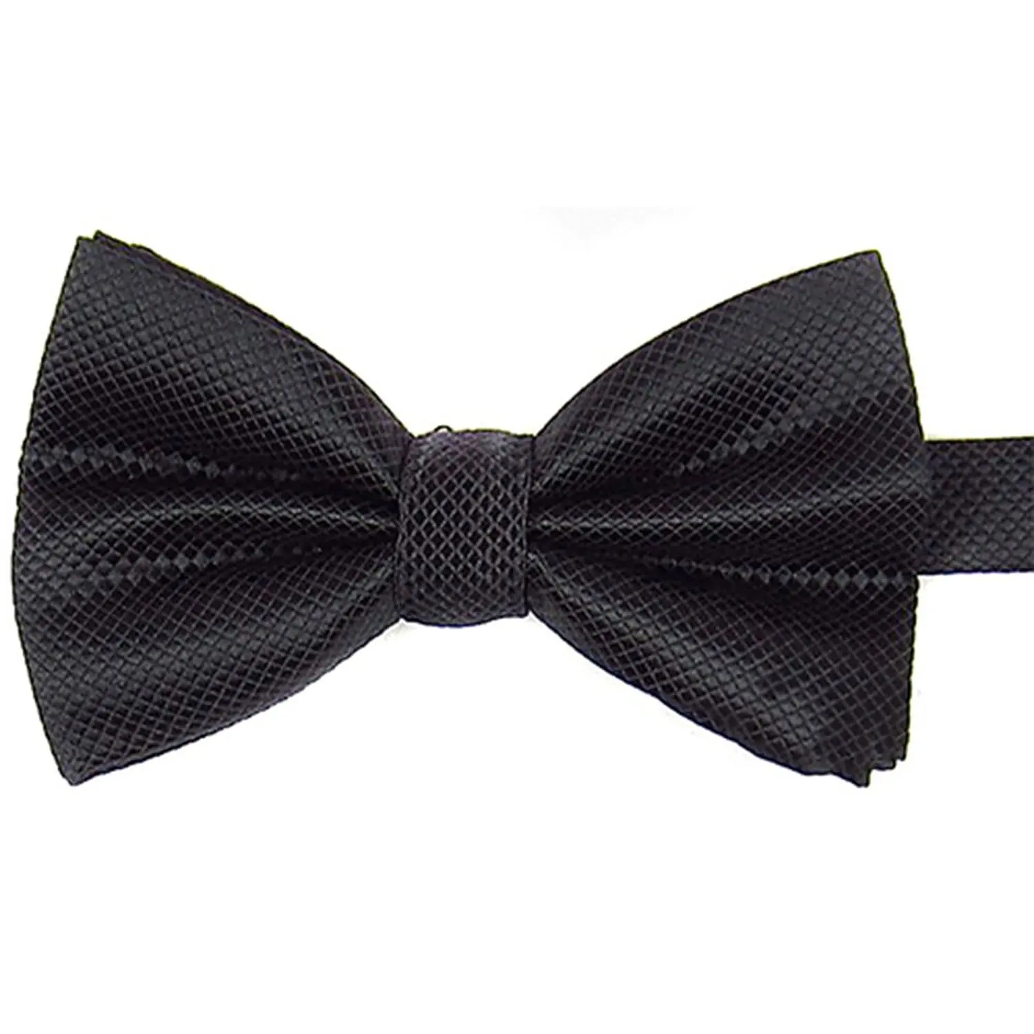 Мужской простой полиэстер предварительно связали Свадебный галстук-бабочка (черный)
