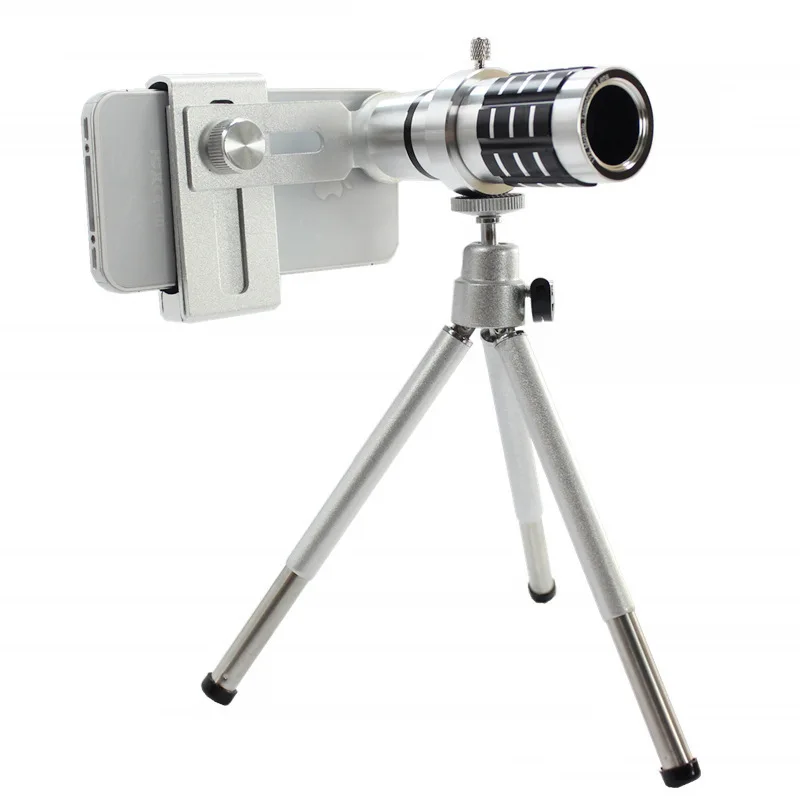 

12 X Telescope Telephoto Lens Metal Camera Phone Wide Angle Hd Special Effects Lens Cell Phone Camera Lens Zoom Camera Lens