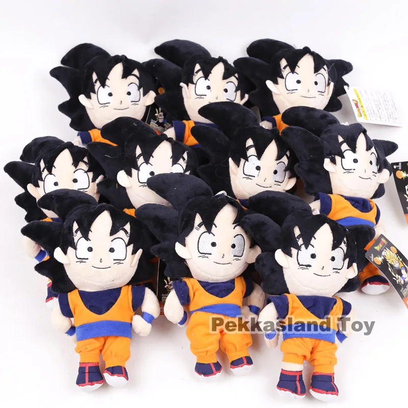 Аниме Dragon Ball Z плюшевые игрушки героев мультфильма "Жемчуг дракона" Сон Гоку плюшевый брелок-подвеска мягкие куклы для детей Подарки 10 шт./партия