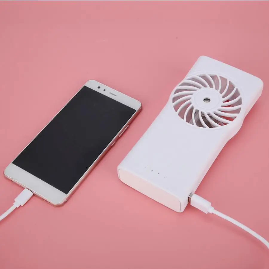 Мини водяной туман USB вентилятор перезаряжаемый ручной кондиционер Humidfiying мини вентилятор-увлажнитель для офиса на открытом воздухе