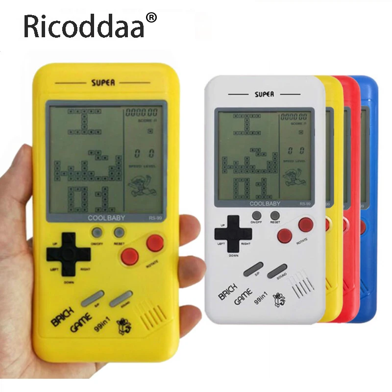

Retro Tetris Handheld Game Player 3.5'' LCD Electronic Game Toys Pocket Game Console Riddle Educational Toy Classic Players