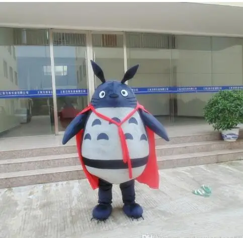 Fast Ship My Neighbor Totoro Mascot Costume Chinchilla Cartoon Costume Christmas Party fancy Dress Adult size Factory Direct Sale1