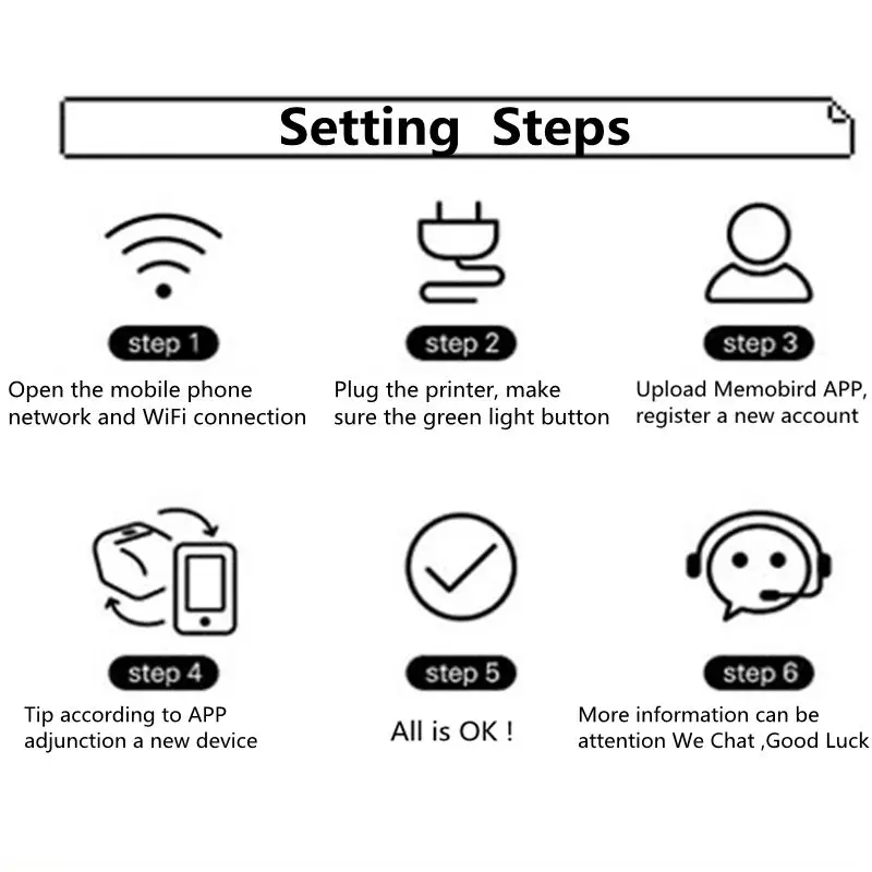 Memobird طابعة لاسلكية wifi طابعة الباركود الحرارية طابعة طابعة الصور أي لغة الهاتف والصور عن 10 قطع