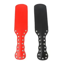Spanks Paddle БДСМ-бондаж Fouet Zweep секс-игрушки для пар Flogger Whips Slave Chicote страпон игры для взрослых Черный Красный