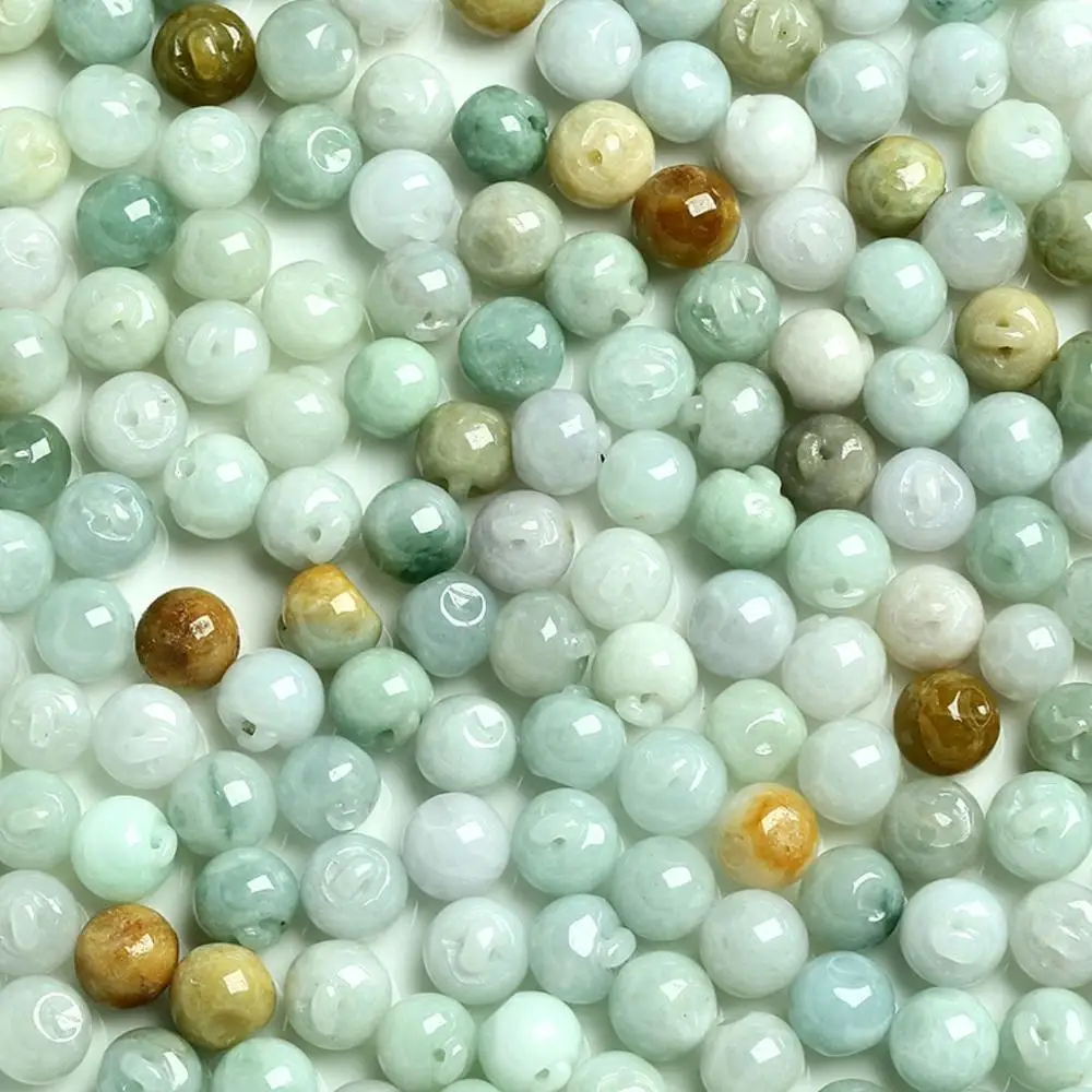 30pcs Grade A Multi color Jade Pendant Pretty DIY Apple Loose Jadeite