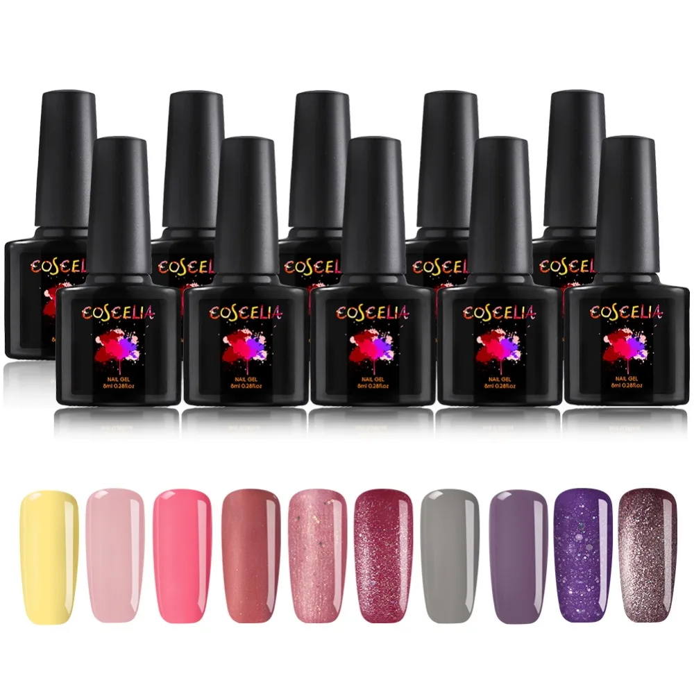 

8ml 40 Colors UV Gel Nail Polish Set Manicure Soak Off UV Gel UV Gel Color Polish All For Manicure Pedicure Nail Tools