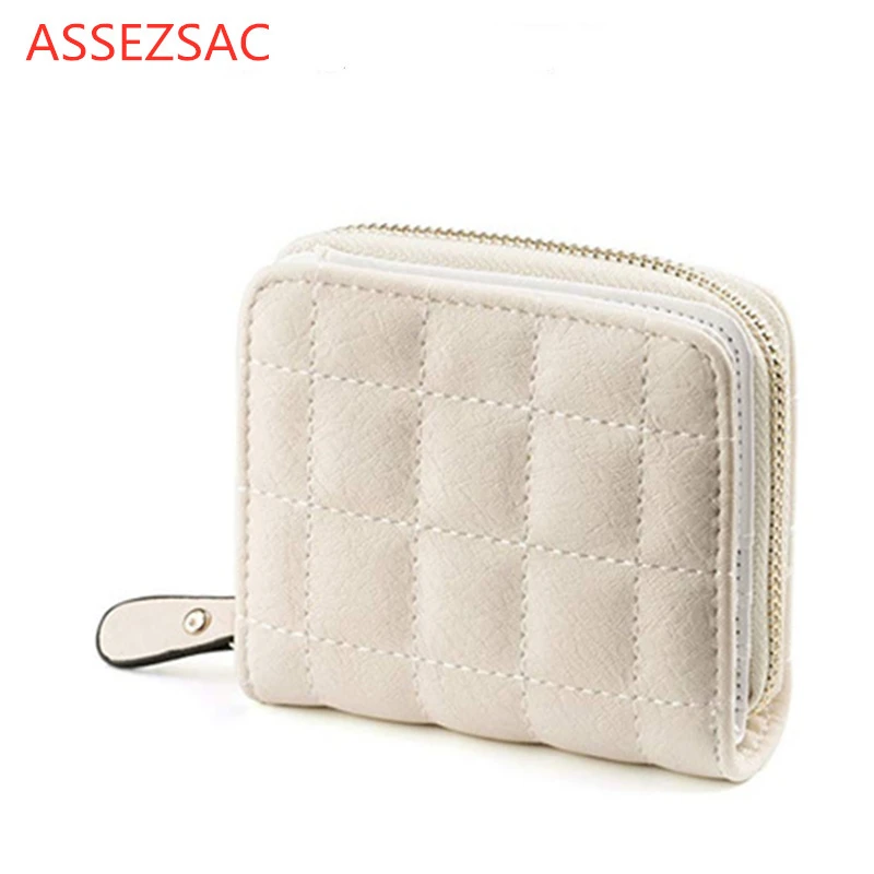 Assez sac Fashion zipper purse Korean version of the cute solid color short change female simple clutch bagCD5038/j | Багаж и сумки