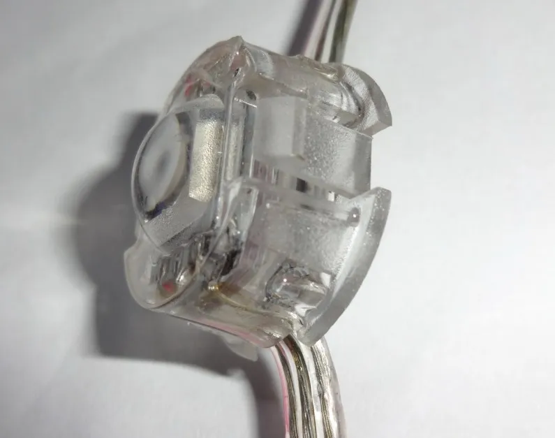 50pcs DC5V 20mm diameter WS2811 5050 SMD pixel module;IP68 rated;transparent wire;with len