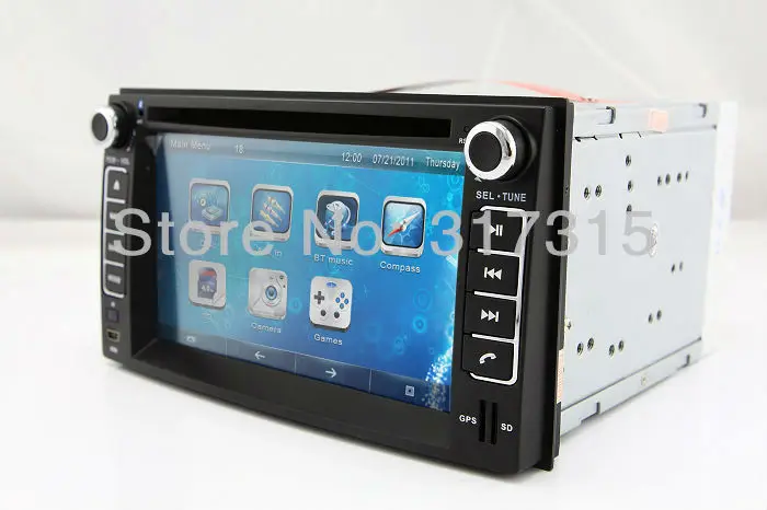 Top In Dash Car DVD Player GPS Navigation Navi for Kia Cerato Sportage RIO Optima Sorento with Bluetooth Radio TV USB AUX MP3 Video 1