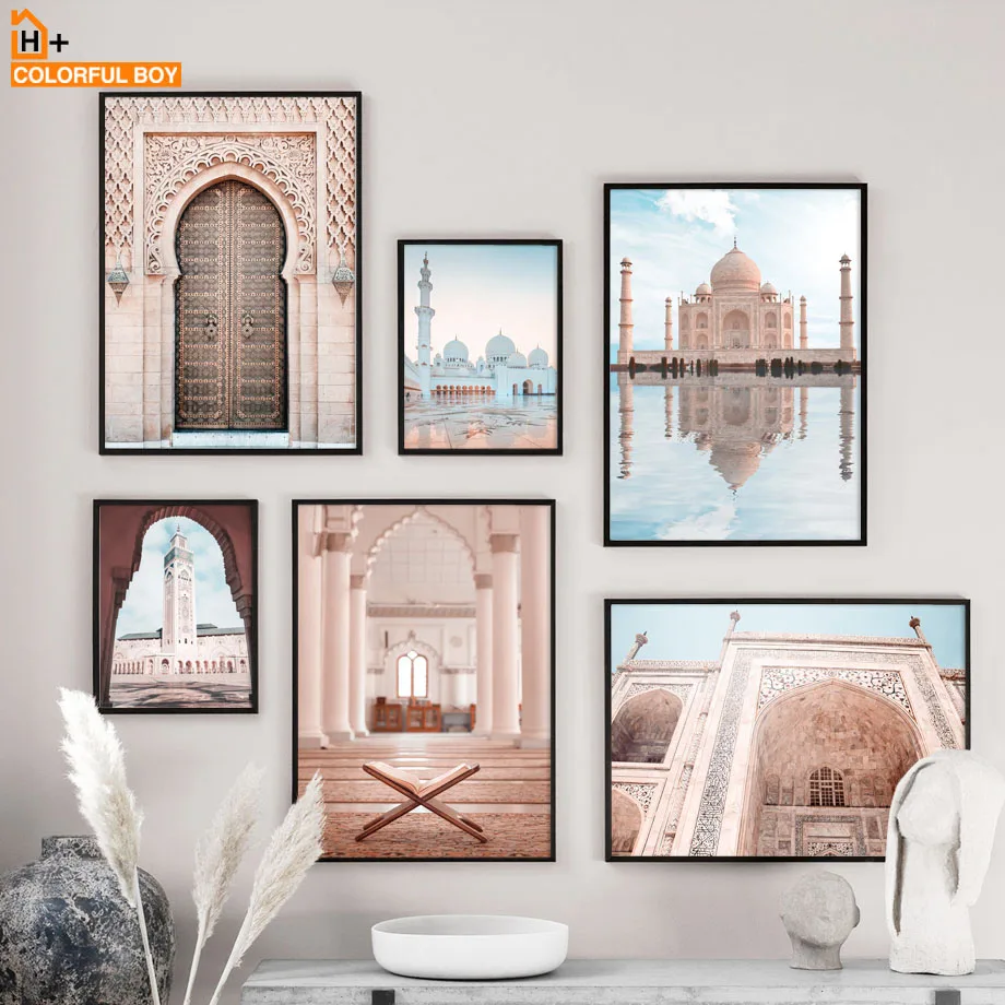 

Wall Art Canvas Painting Sheikh Zayed Grand Mosque East Gate Nordic Posters And Prints Decoration Wall Pictures For Living Room