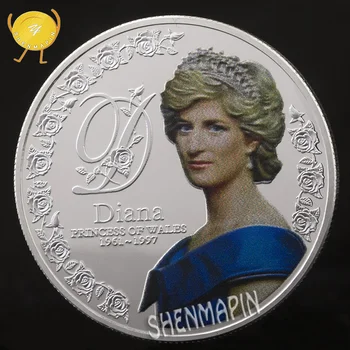 

Five Pounds 999 Silver Commemorative Coin Diana Princess of Wales Coins Collectibles Coins of British Diana Spencer