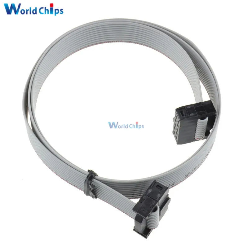 

70CM 10 Pin USBISP USBASP JTAG AVR Download wire 10P Ribbon Cable 2.3ft 2.54mm