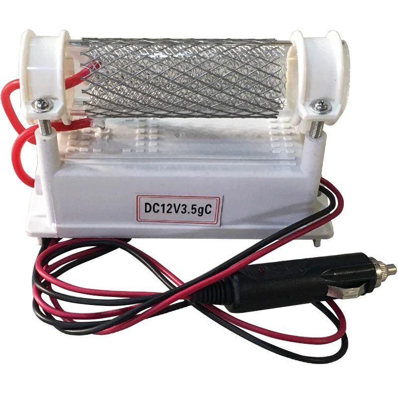 

ATWFS Vehicle-Mounted Ozone Generator 12V 3.5G Air Purifier Ozone Sterilizer Stainless steel Quartz tube Air Ozonator Machine