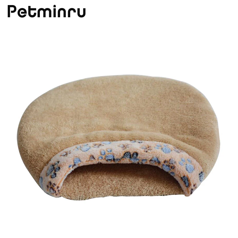 Petminru осенне-зимние теплые лежанки для домашних питомцев с принтом лап диваны