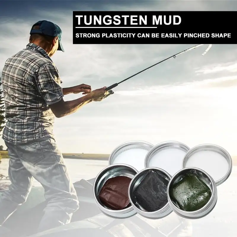 15g Tungsten Mud Lead Rig Weights Fishing Leading Sinkers Terminal Tackle Tungsten Mud Lead Weights Terminal for fishing sinker