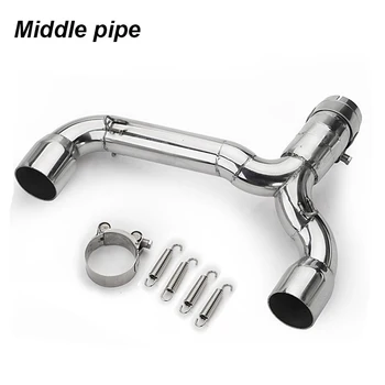 

For Suzuki GSR400 GSR600 Motorcycle Exhaust MID Link Pipe Motorbike BK GSR 400 600 Middle Link Pipe Connector tube BK400 BK600