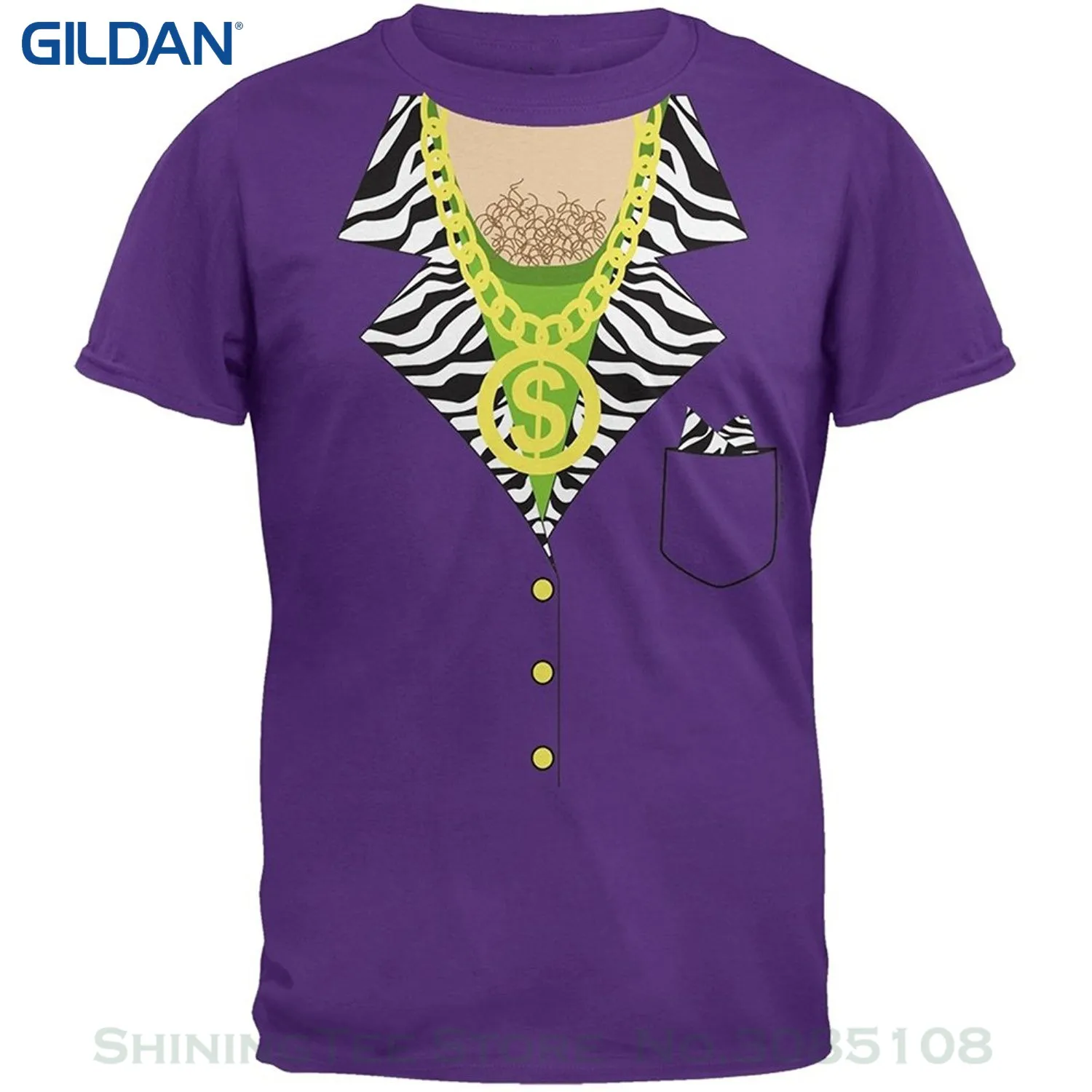 

Hip Hop Novelty T Shirts Men's Brand Clothing Pimp Costume T-shirt