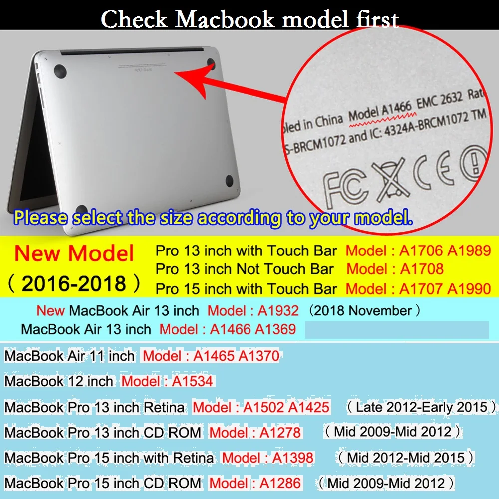 Новый чехол для Macbook Air 13 2018 A1932 мультяшный головной убор ПВХ Pro Retina 11 12 15 Touch Bar