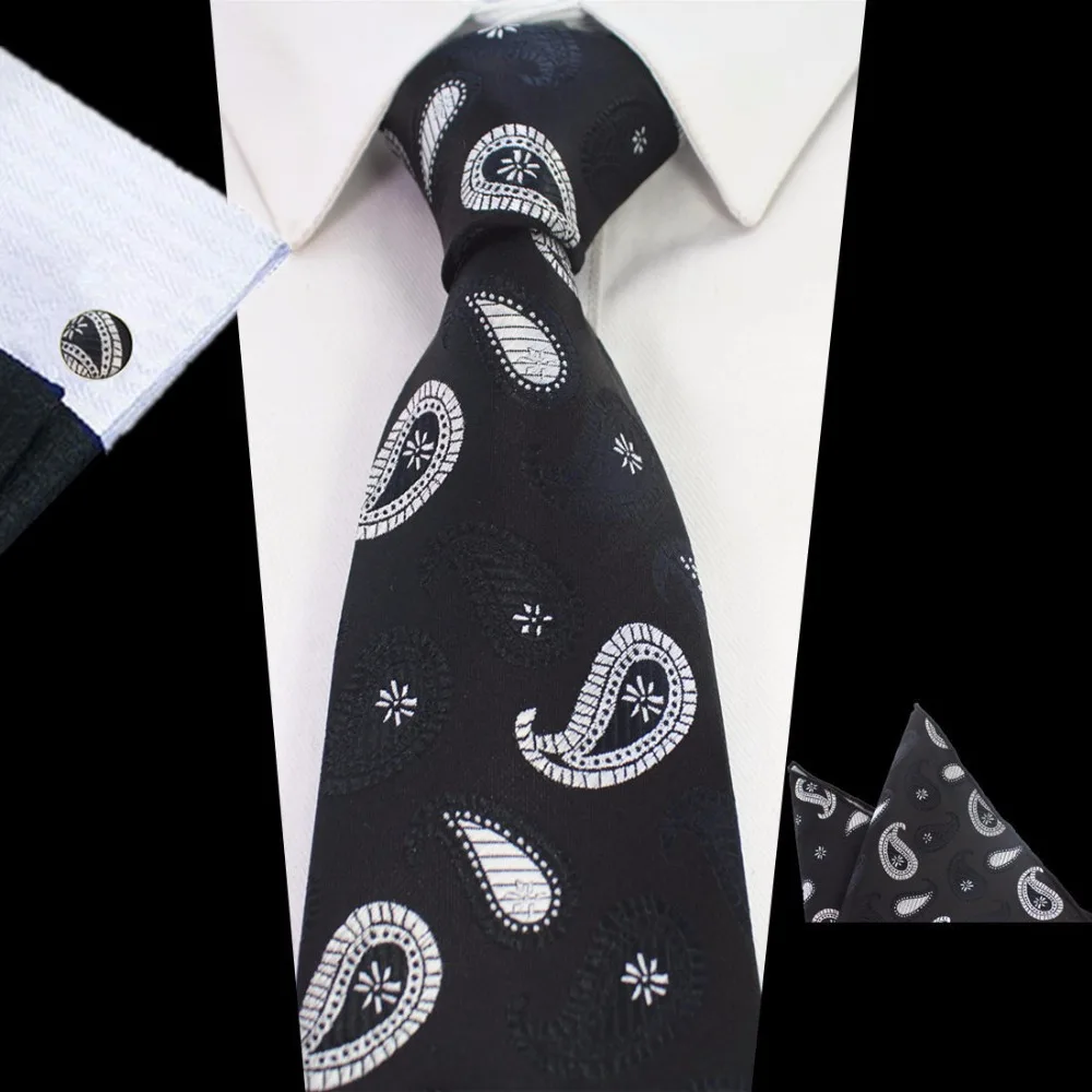 Uomo Gentleman Papillon Classico 6*12 cm /& Cravatta Stretta 6 cm /& Fazzoletto da Taschino 3 in 1 Set