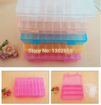 

New Factory Wholesale 1 Lot=10 Sets Embroidery Cross Stitch Box Tool Plastic Detachable 24 Grids Fast Shipping