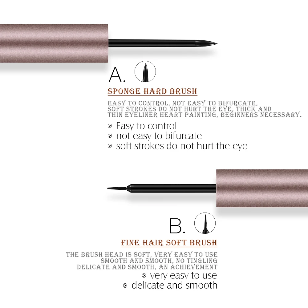 O.TWO.O водонепроницаемый черный жидкий карандаш для подводки глаз, макияж, красота, карандаш-подводка для глаз, косметик