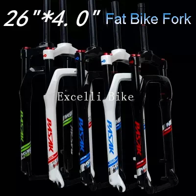 

Excelli Higher Locking Suspension Forks Aluminium Alloy For 4.0"Tire Snow Moutain Bike26 Fat Bicicleta Fork 2450g Travel 100mm