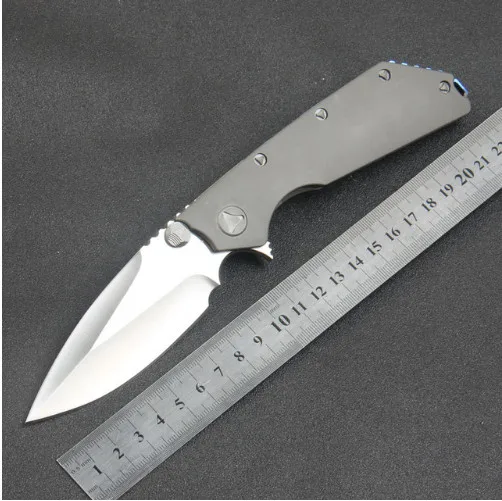 Folding Blade Knife M D2 Titanium TC4 Handle Flipper Survival Camping Knives Tactical Outdoor TooL | Инструменты