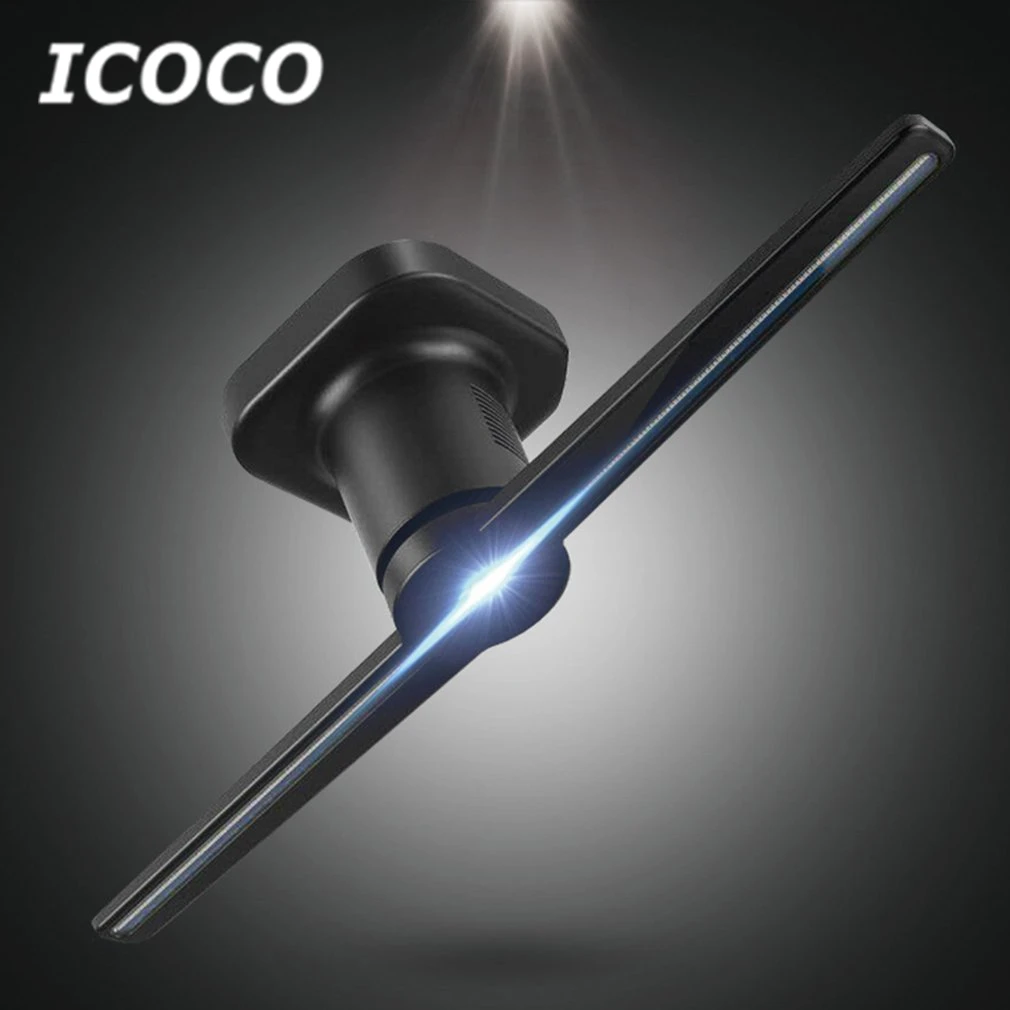 ICOCO 42cm/65cm/100cm 3D Hologram Projector Player LED Holographic Display Fan Wifi Version Unique Hologram Projector Wholesale