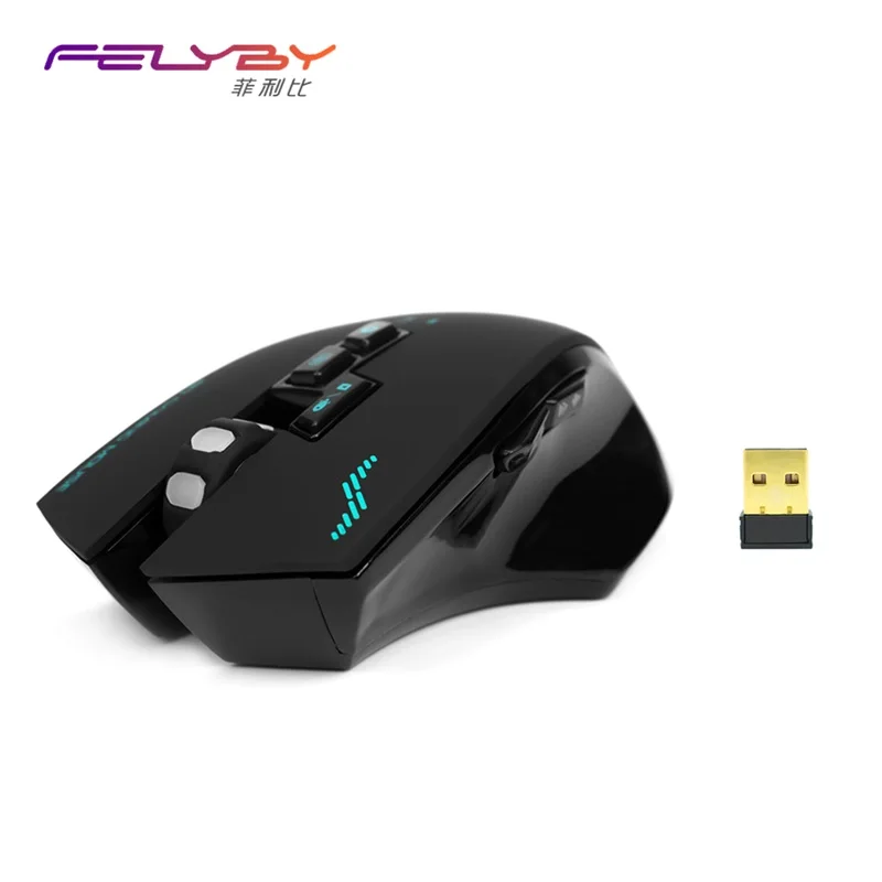 

FELYBY Mouse Wireless Mobile Usb Connection Dpi 2400 Light Conversion Mouse for Notebook Desktop Computer