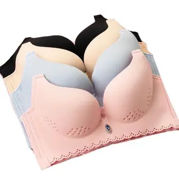 

Summer thin section through the heart of the cold hole cup underwear no trace no rims comfortable breathable sexy bra 3a