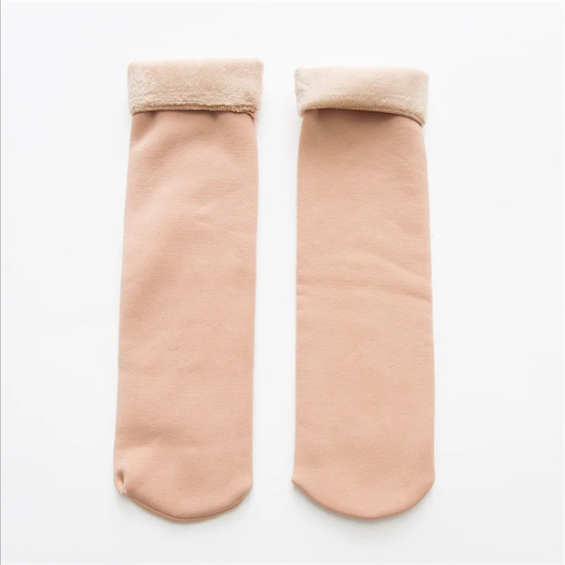 5 цветов, зимние теплые женские и мужские утепленные шерстяные кашемировые зимние носки унисекс, бесшовное бархатное сапоги, женские носки для сна