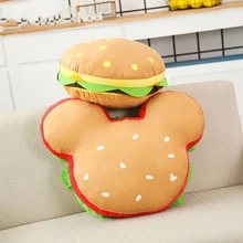 Как настоящие сыр еда, гамбургер burger подушку мягкие Мышь/Круглые Закуски плюшевая креативная игрушка Plushie детей друзей подарок