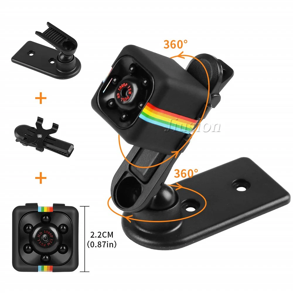 Generic 19 Nouveau Sq11 Hd 1080 P Mini Camera Espia Oculta Gizli Kamera Micro Camera Secrete Petit Casus Vision Nocturne Dvr Velo De Poche Festina Cam With 8g Tf Card 1080p Black