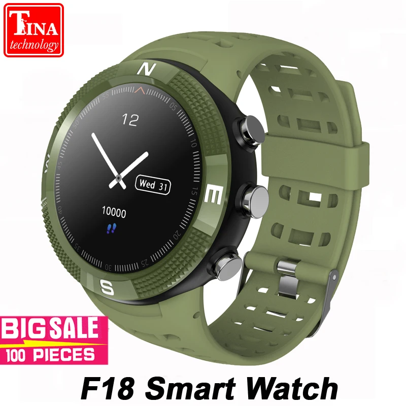 

GPS Positioning F18 Smart Watch Outdoor Sports IP68 waterproof watch Call Message Reminder Heart Rate BT4.2 Smartwatch Women Men
