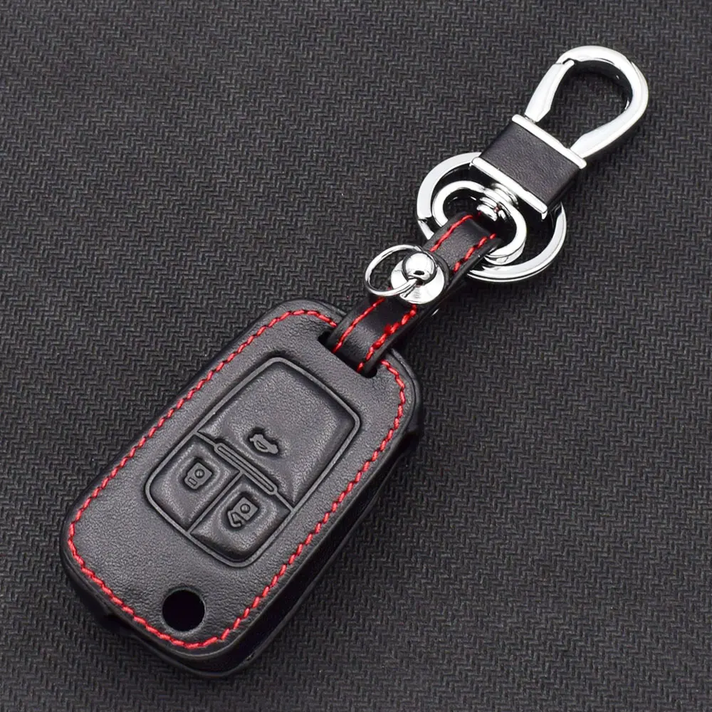 4 Chevrolet Cruze Opel Vauxhall Mokka Buick Encore Folding leather car key case cover shell