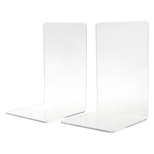 2 шт прозрачные акриловые книжные концы l-образный Настольный Органайзер настольный держатель для книг Школьный набор канцелярских принадлежностей