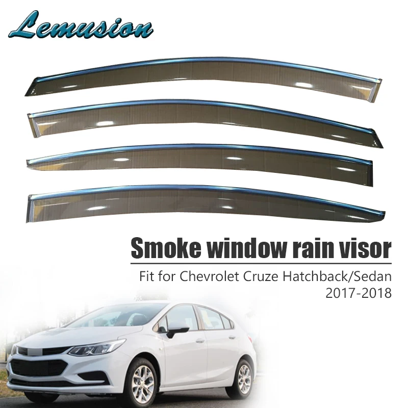 Козырёк от дождя и дыма для Chevrolet Cruze Sedan/Hatchback 2017 2018 4 шт. | Автомобили мотоциклы