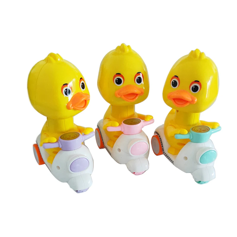 

Funny Kids Toys Motorcycle Small Yellow Duck Presses Back to the Sprouting Duck Car for Baby Children Toys Gift