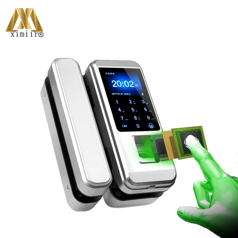  Smart Keyless Fingerprint Door Lock With Remote Control For Home Office Frameless Glass Door Access - 33045181924