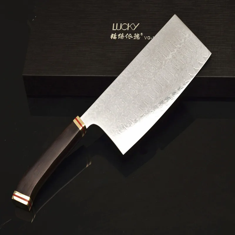 

7.5 inch Nakiri 67 VG10 core 67layers Damascus steel knife Japanese kitchen knives Cleaver with Ergonomic comfortable handle 49